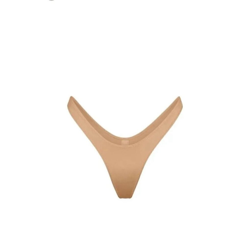 SKIMS MICRO TANGA BIKINI BOTTOMS SWIM, OCHRE, BEACH, VACATION, PLUS SIZE, 4X